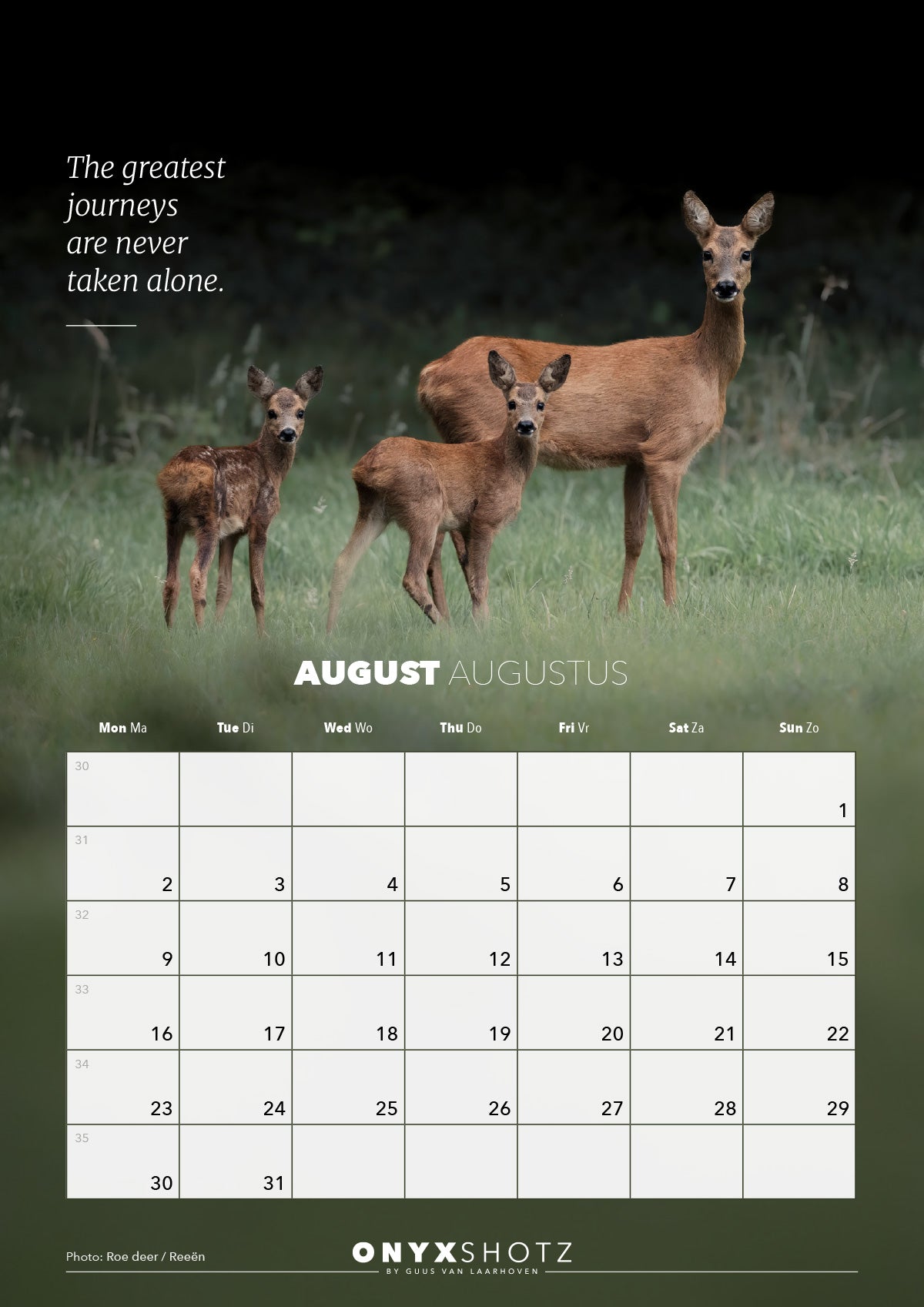 Wildlife Calendar 2027 | PRE-ORDER
