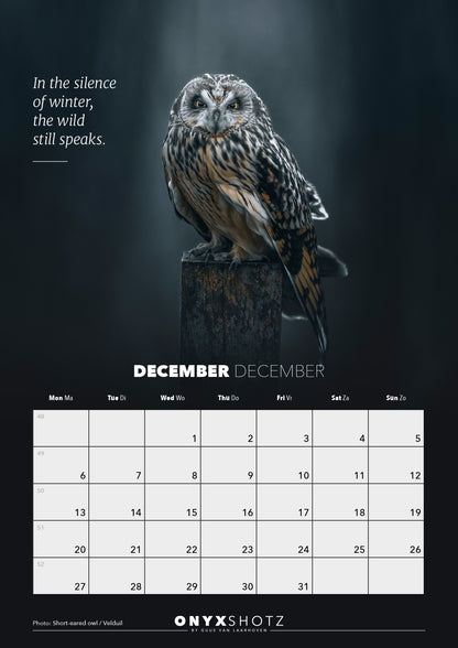 Wildlife Calendar 2027 | PRE-ORDER