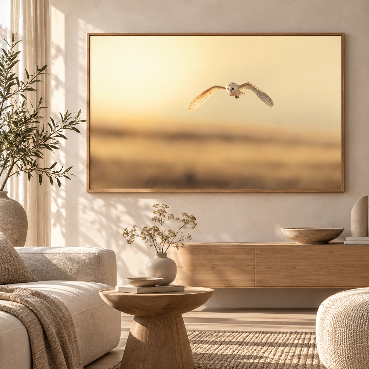 Framed print "Golden Flight"
