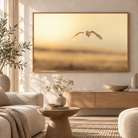 Foto in lijst "Golden Flight"