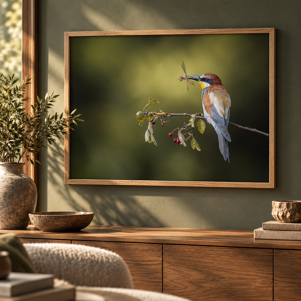 Foto in lijst "Colorful Catch"