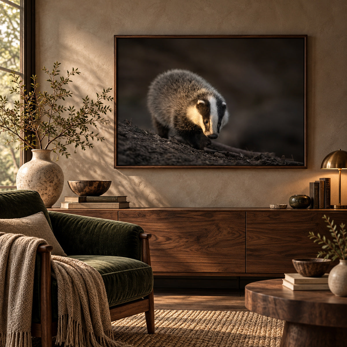 Framed print "Touched by the Light"