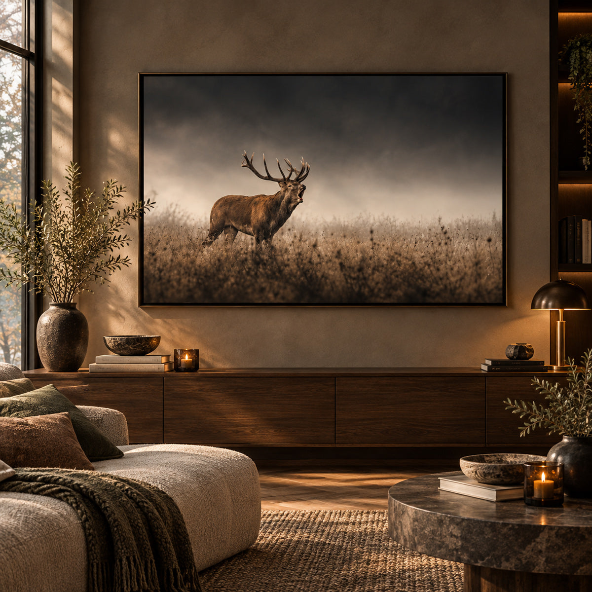 Framed print "Whispers of the Rut"