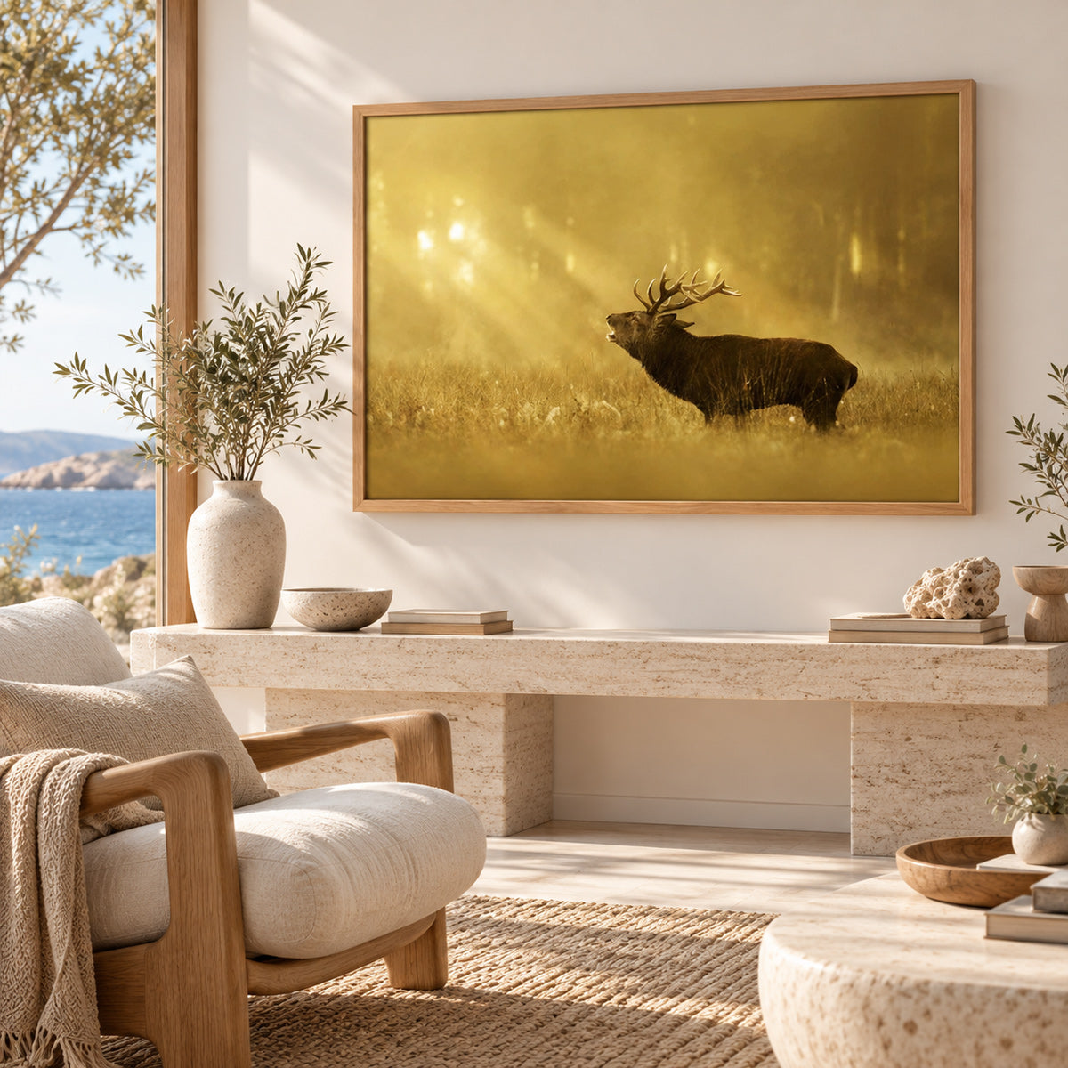 Framed print "Golden Roar"