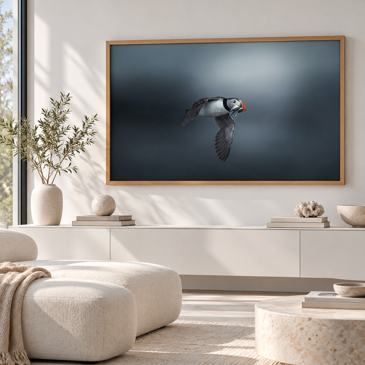 Framed print "Infinite Blue"