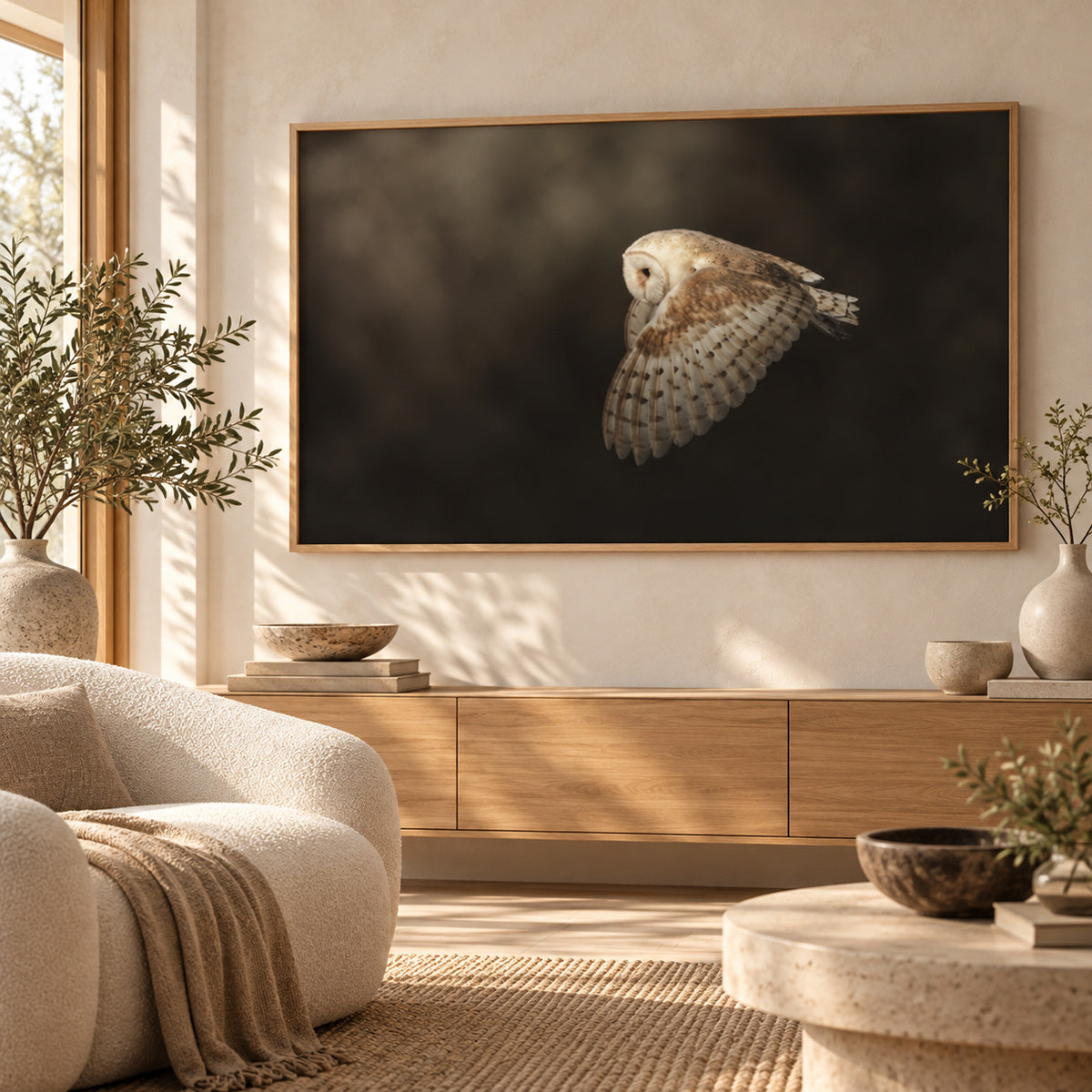 Framed print "Silent Flight"