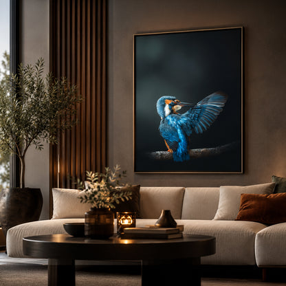 Foto in lijst "Wings of Blue"